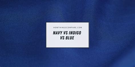 indigo and navy blue difference